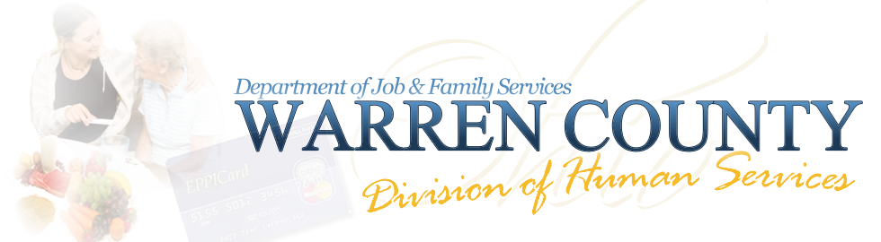 Warren County Ohio Department of Jobs & Family Services - Human Services Header