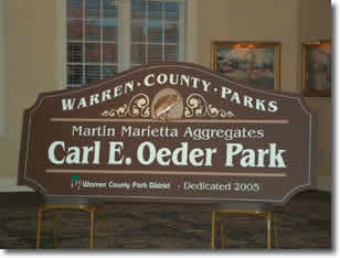 Image of Martin-Marietta Carl E. Oeder Park Sign