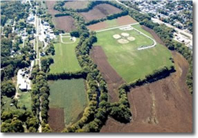 Aerial image of Clint Fultz Park
