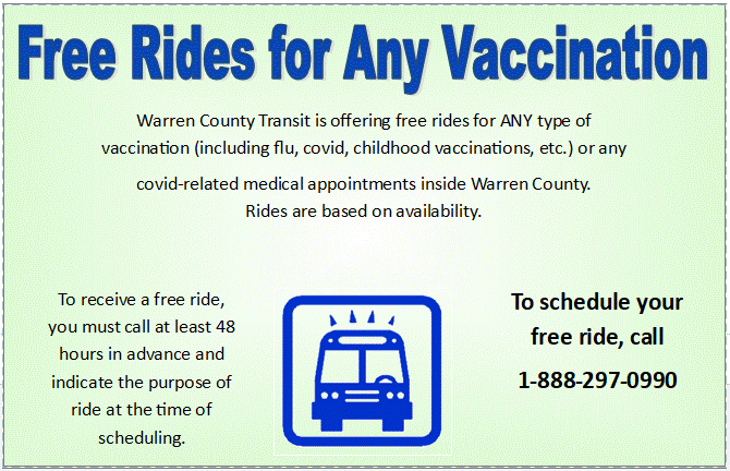 Free Rides For Vaccination
